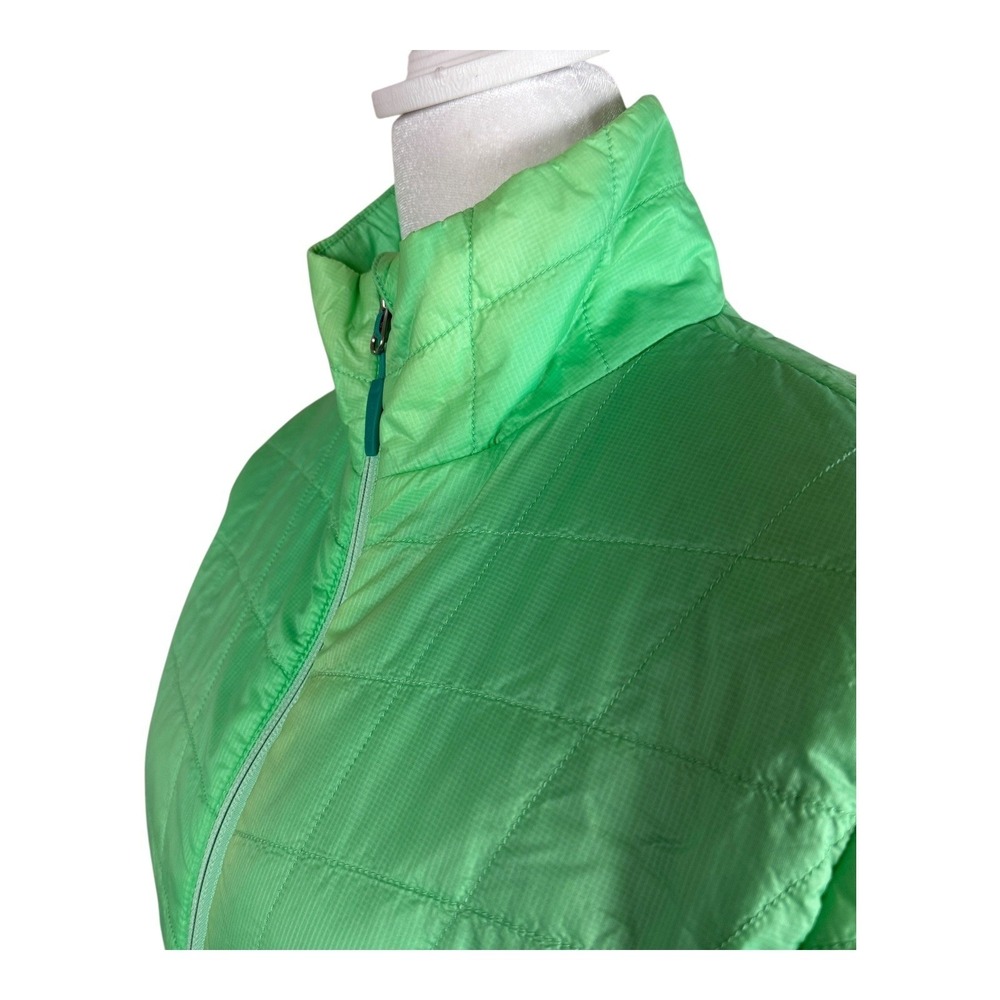 Marmot Puffer Jacket Medium Quilted Lightweight Bright Lime Green Outdoor - Picture 2 of 16